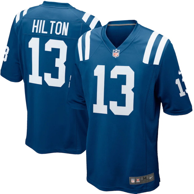 mens indianapolis colts ty hilton nike royal blue game jersey